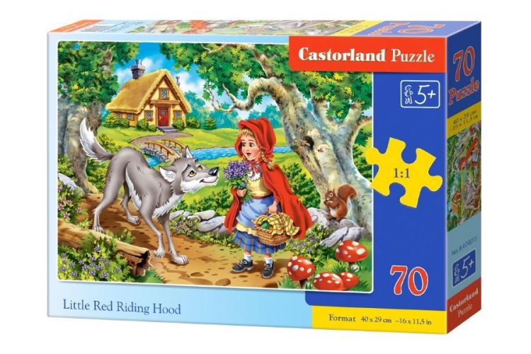Castorland B-070015 Пазл Premium Красная Шапочка, 70 деталей