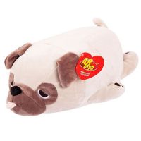 AB toys M2024 Мягкая игрушка Мопс светло-коричневый, 27 см