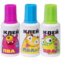 Гамма 330012Н Клей ПВА Гамма Тося, Бося, Зося, с кисточкой, 20г