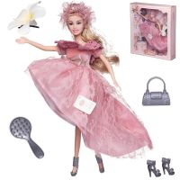 Junfa WJ-21545 Кукла Junfa Atinil Мой розовый мир в платье с ассиметричной юбкой, 28см