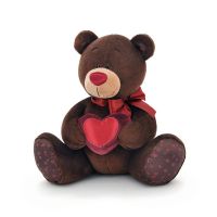 Orange Toys C003/20 Мягкая игрушка Медведь Choco с сердцем, 20 см