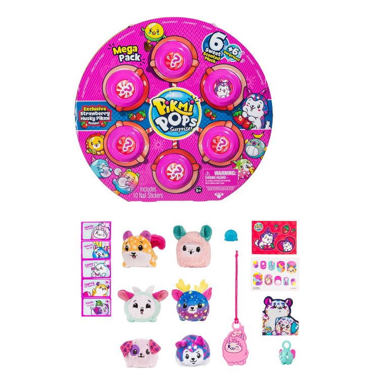 Moose 75185 Pikmi Pops S2 Мега-набор с 6 героями, клубника