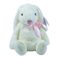 Мягкая игрушка Teddykompaniet кролик Агнес кремовый с бантом, 28 см