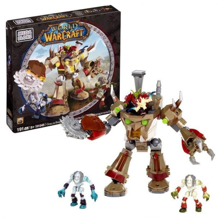 Mega Bloks 91045 Набор Wow "Гоблин Шредер и Голь", 191 дет.