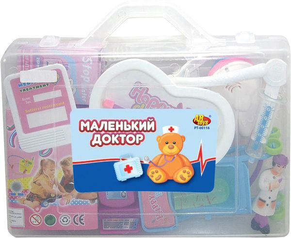 Набор доктора "Маленький доктор",16 предметов, в чемодане