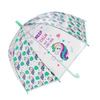 Mary Poppins 53738 Зонт детский прозрачный Единорог, купол, 48см, полуавтомат