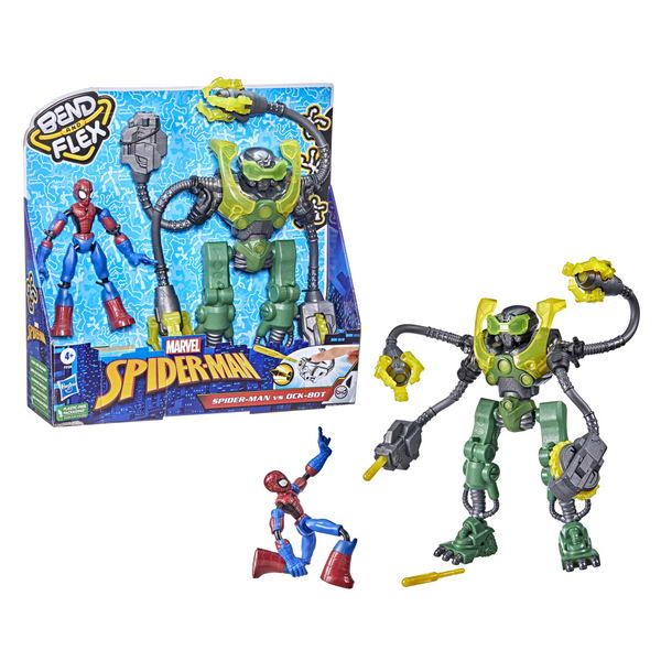 Hasbro (Хасбро) F31255L0 Игровой набор Hasbro SPIDER-MAN Бенди Окто Бот и Человек Паук