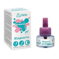 HELP 80524 Средство от насекомых HELP Жидкость ДЕТСКАЯ от КОМАРОВ, 30 ночей