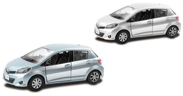 RMZ City 554013 Машинка металлическая Toyota Yaris, 1:32, цвет серебристый