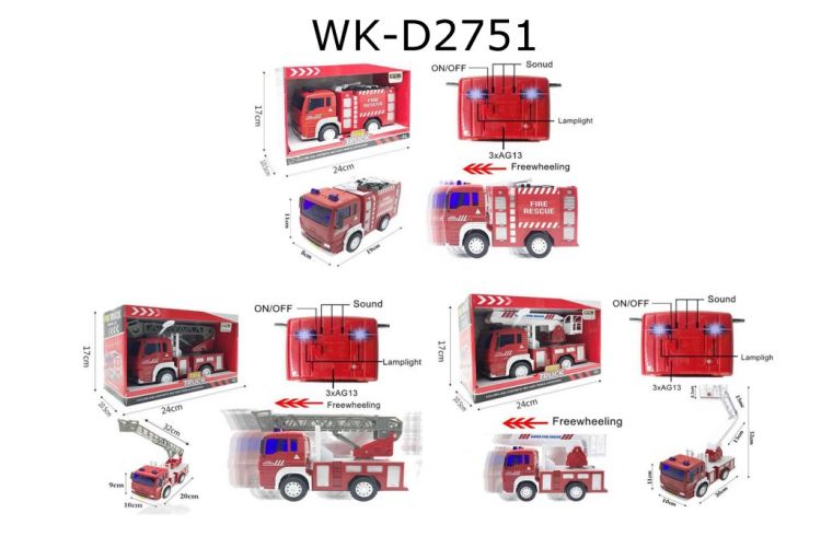 ABtoys (АБтойс) 6639ABC Машинка Junfa Пожарная, 3 вида в ассортименте, размер коробки 24х10,5х17см ABtoys (АБтойс) 6639ABC Машинка Junfa Пожарная, 3 вида в ассортименте, размер коробки 24х10,5х17см