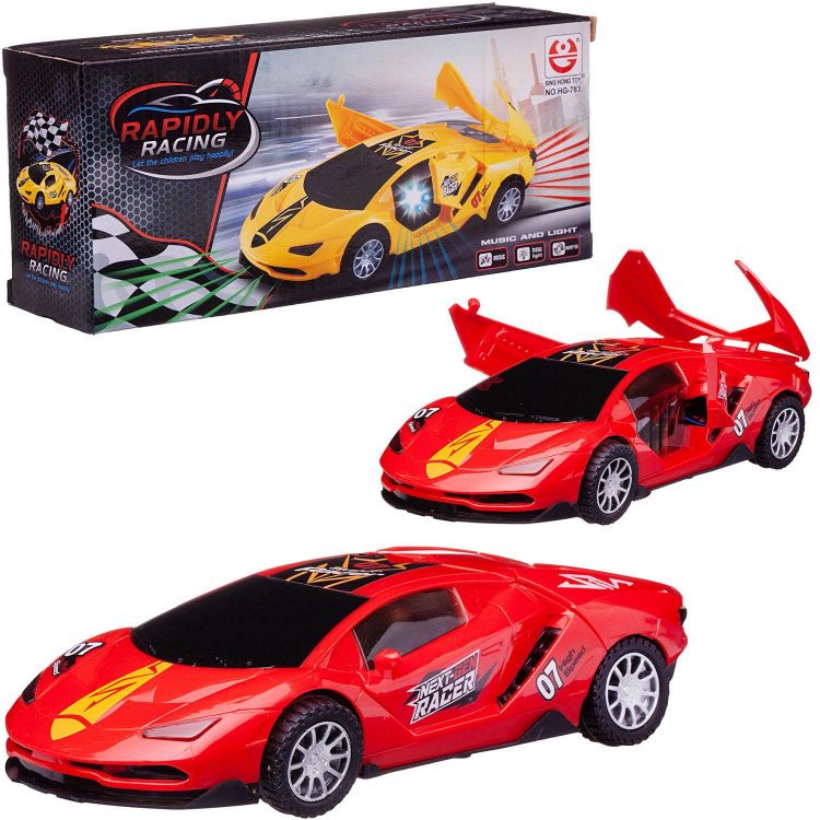 Junfa WB-02447/красная Машинка Junfa спортивная (движение+вращение) красная