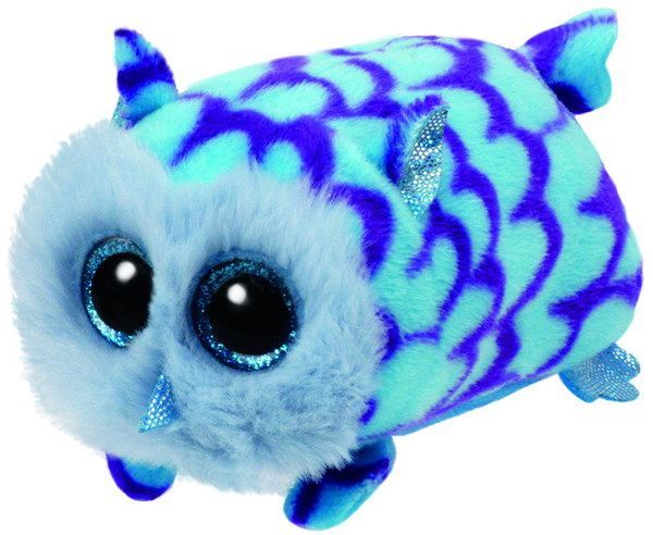 TY 42144 Teeny Tys Мягкая игрушка Совенок голубой Mimi, 10 см