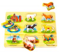 Melissa&Doug 268м Пазл со звуком, Ферма