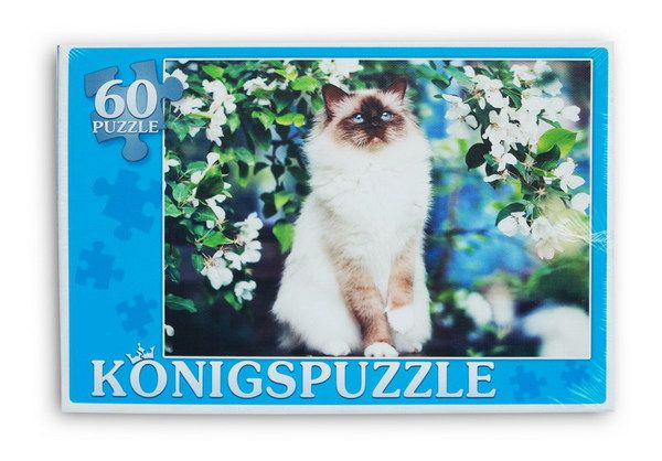 Konigspuzzle ПК60-5795 Пазл Сиамская кошка, 60 элементов