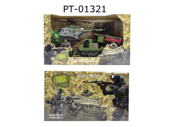 ABtoys (АБтойс) PT-01321 Боевая сила. Набор военной техники с фигуркой и акссесуарами
