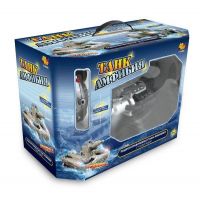 Abtoys C-00090 Танк-амфибия р/у боевой, стреляет водой, со светом и звуком, с аккумулятором и зарядным устройством