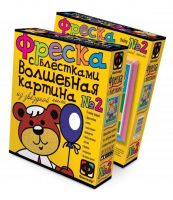 Фреска с блестками Медвежонок Набор для творчества.