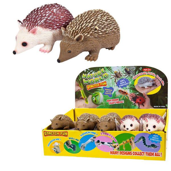 JUNFA 1809-SQ080/1 Игрушка-тянучка "Nature world", ёжик