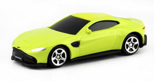 RMZ City 344036S-YL Машина металлическая Aston Martin Vantage 2018, 1:64, цвет желтый