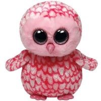 TY 36094 Beanie Boo's Мягкая игрушка Совенок Pinky, 15 см
