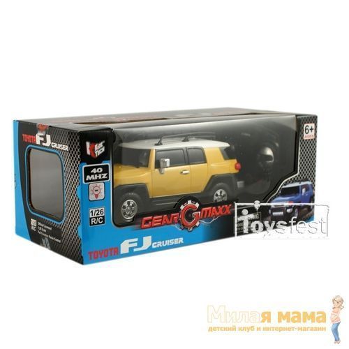KidzTech 89031 Радиоуправляемый автомобиль Toyota FJ Cruiser, 1:26, желтый