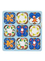 Woodlandtoys 066115 Настольная игра Woodlandtoys Новогодние крестики-нолики 15*15*0,6 см