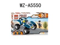 Junfa Toys 1908 Конструктор  Полицейский автомобиль, 136 деталей