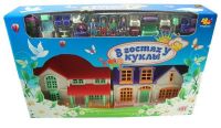 ABtoys PT-00117 Большой дом "В гостях у куклы", в наборе с фигурками и аксессуарами