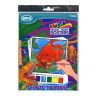 Savvi 18698 Раскраска с палитрой на листе Dino с кисточкой, 12 листов