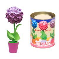 Волшебная мастерская ТПМ-07 Набор для творчества топиарий Гортензия фиолетовая, 15 см