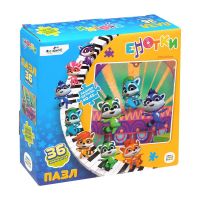 ORIGAMI 06883 Пазл ORIGAMI Енотки Диско 36 элементов