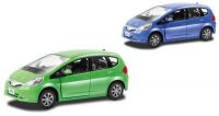 RMZ City 554012 Машинка металлическая Honda Jazz, 1:32, цвет синий/зеленый