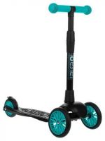 Buggy Boom 003-0216 Самокат детский трехколесный АЛЬФА (Buggy Boom Alfa Model) с регулируемой складной ручкой (бирюзовый 16)