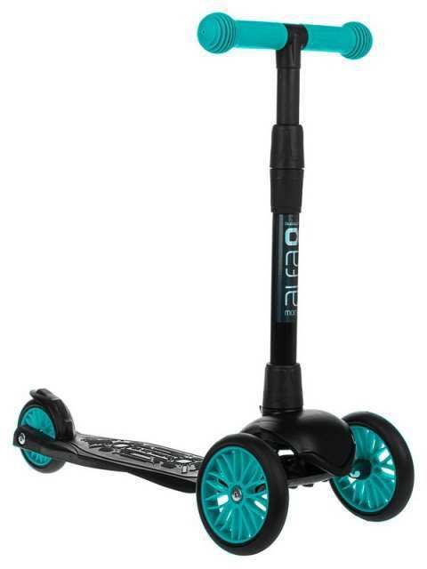 Buggy Boom 003-0216 Самокат детский трехколесный АЛЬФА (Buggy Boom Alfa Model) с регулируемой складной ручкой (бирюзовый 16)