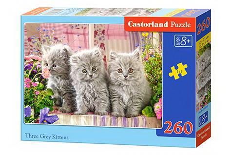 Castorland В-27491 Пазл Castorland 260 деталей Серые котята Castorland В-27491 Пазл Castorland 260 деталей Серые котята
