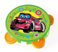 Рыжий Кот И-6402 Игрушка музыкальная Бубен Супермашинка, 10 см