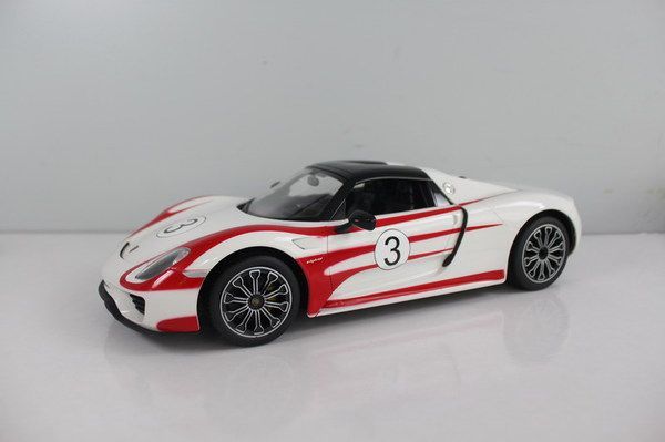 RASTAR 70710W Машина р/у 1:14 PORSCHE 918 Spyder, цвет белый 40MHZ