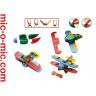 MIC-O-MIC 089.004 Пластиковый конструктор "Самолет Биплан", 66 деталей