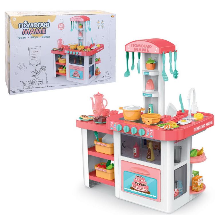 ABtoys (АБтойс) PT-01548 Игровой набор ABtoys Помогаю Маме Кухня 49 предметов на батарейках