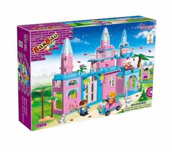 Конструктор "Дворец" с аксессуарами, 4 фигурки,  500 деталей  Banbao (Банбао)