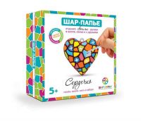 ШАР В0253 Набор ШАР-ПАПЬЕ Сердце в коробке со стразами