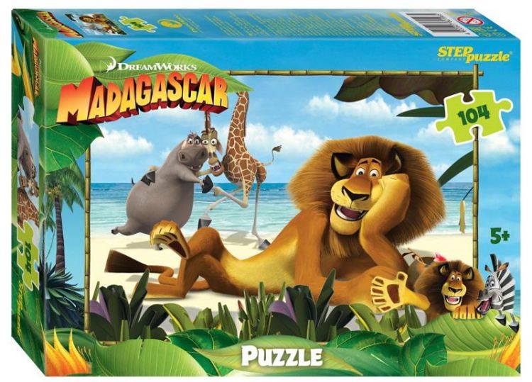 СТЕП ПАЗЛ 82196 Пазл STEP puzzle Мадагаскар - 3 Dreamworks, Мульти 104 элемента СТЕП ПАЗЛ 82196 Пазл STEP puzzle Мадагаскар - 3 Dreamworks, Мульти 104 элемента