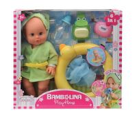 Dimian 1407 Пупс Bambolina с аксессуарами для купания, 30 см
