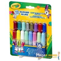 Crayola 69-4200 Клей блестящий 16 мини-тюбиков