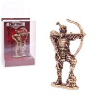 Амберкинг SAM-04 Фигурка литая. Солдатик металлический. Самурай-лучник 54мм (1:32) латунь