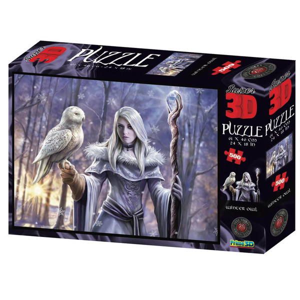 Prime 3D 10344-SBM Пазл 3D 500 Зимняя сова