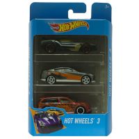Подарочный набор машинок Hot Wheels (зеленая, серая, красная) PK5904_Green_Silver-orange_Red/astPK5904