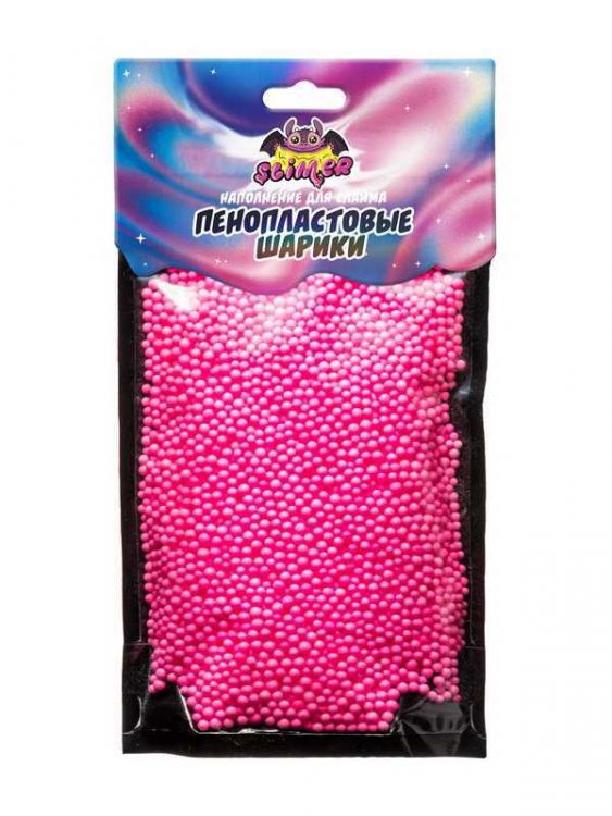 Slimer SSS30-02 Наполнение для слайма "Пенопластовые шарики", 2 мм, розовые