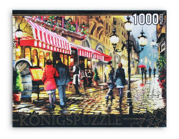 Konigspuzzle АЛК1000-8233 Пазлы Ричард Макнейл Вечернее кафе, 1000 элементов
