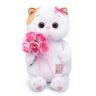 BUDI BASA LB-028 Мягкая игрушка Кошечка Ли-Ли BABY с букетом, 20 см